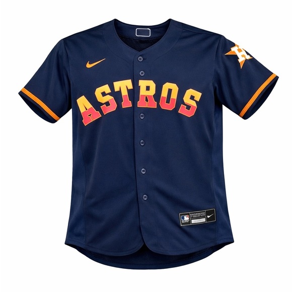 Nike Other - Nike Houston Astros #2 A-Breg Jersey MLB Sz 40 Med Navy/Red/Orange​​ Made USA​